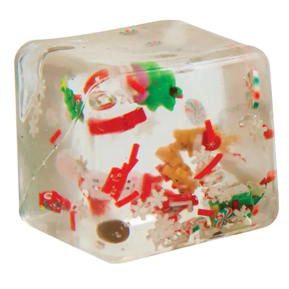 🔥Master Toys Christmas Squishy QUBE Stress Toy Holiday Rare WHITE BNWT🔥